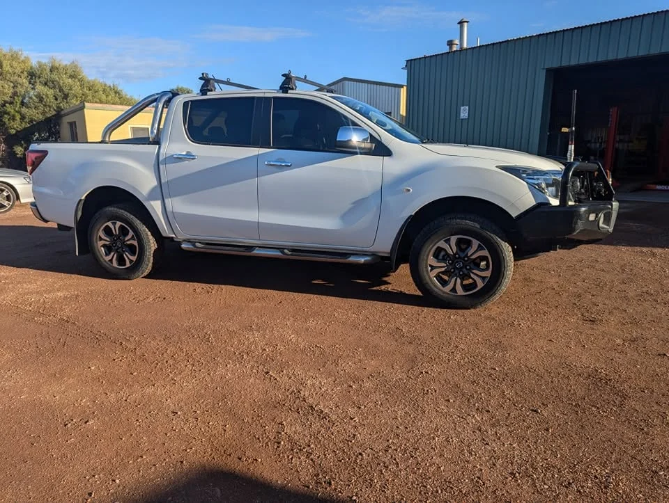 Mazda BT-50 before suspension wheels and tyre upgrade